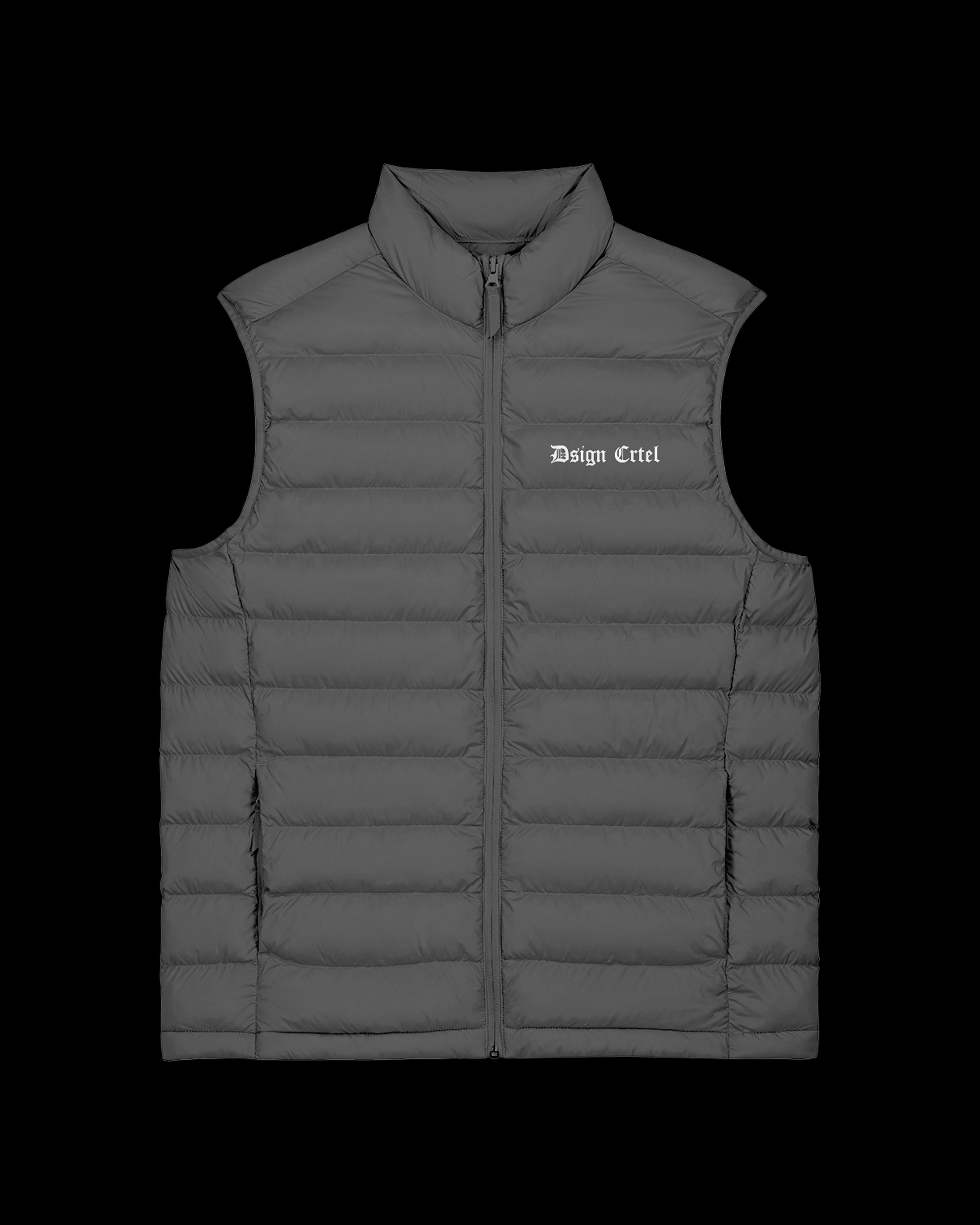 Anthracite Quilted Gilet | Dsign Crtel