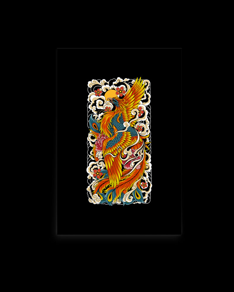 Garment featuring Japanese Irezumi-style artwork — Rising Phoenix Tattoo Print