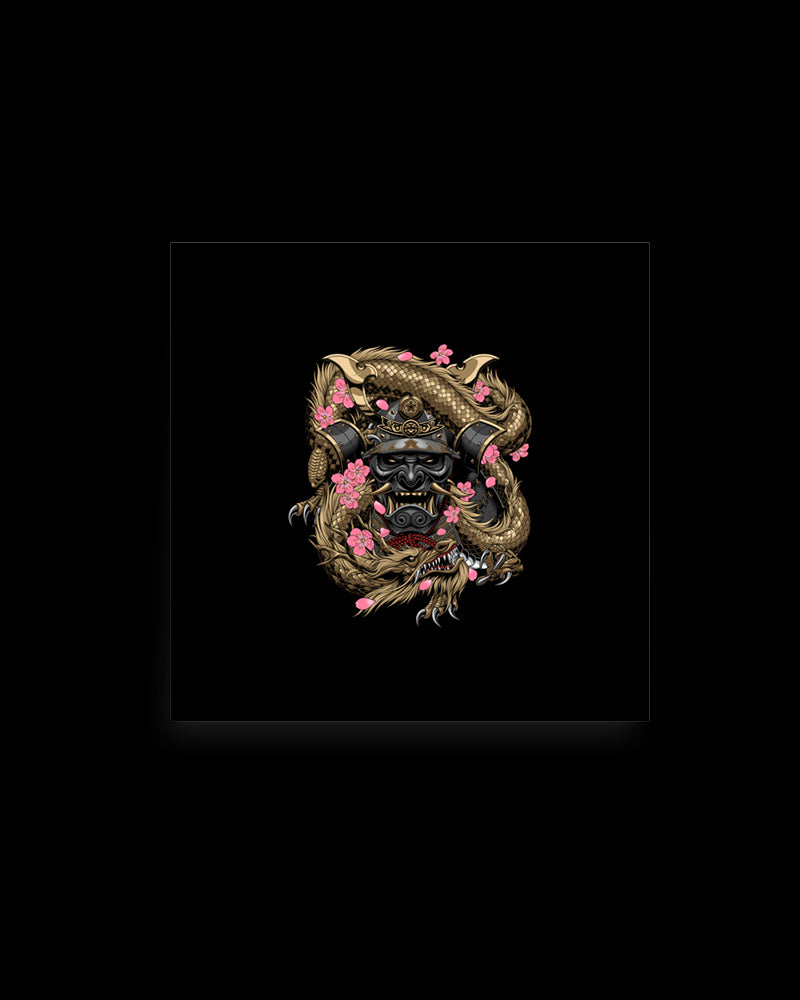 Garment featuring Japanese Irezumi-style artwork — Samurai Embraced Tattoo Print