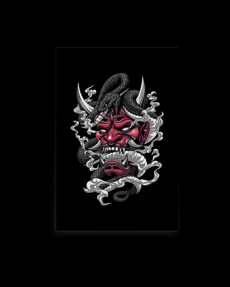 Garment featuring Japanese Irezumi-style artwork — Venomous Visage Tattoo Print