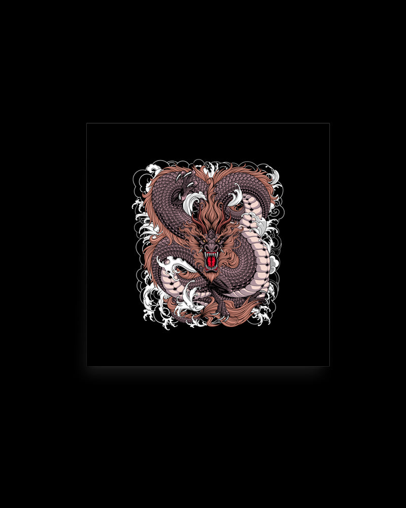 Garment featuring Japanese Irezumi-style artwork — Irezumi Dragon Tattoo Print