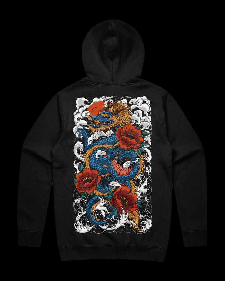 Azure Inferno Hoodie