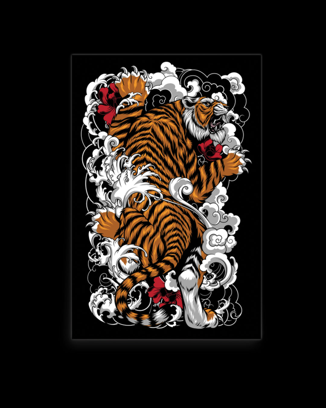 Climbing Tiger Poster