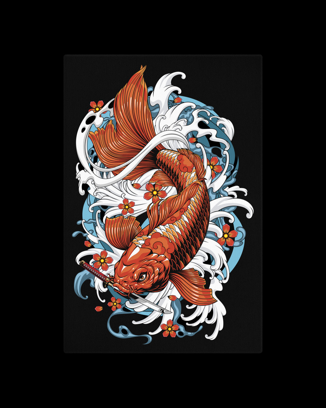 Orange Koi Fish Canvas