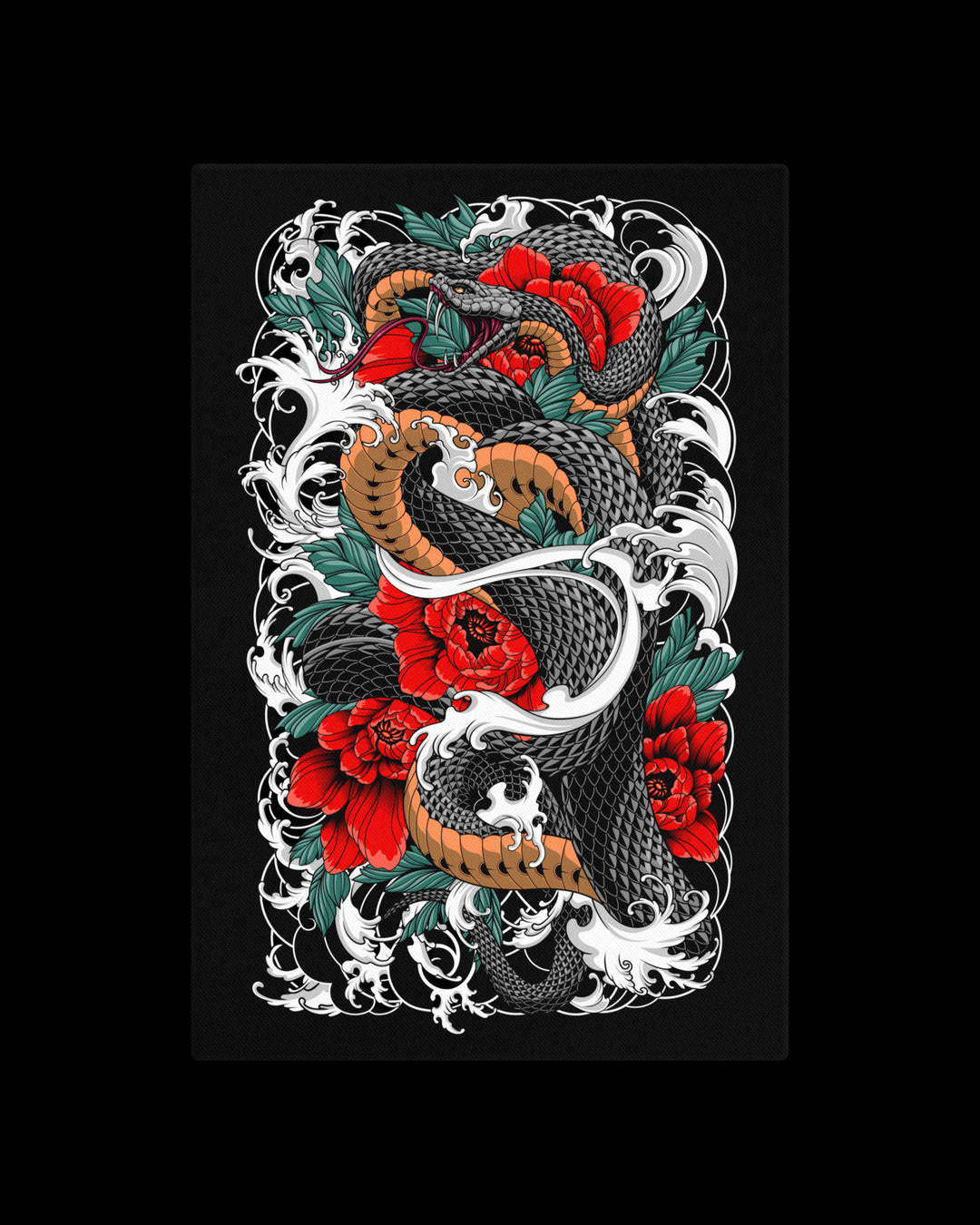 Serpents Bloom Canvas
