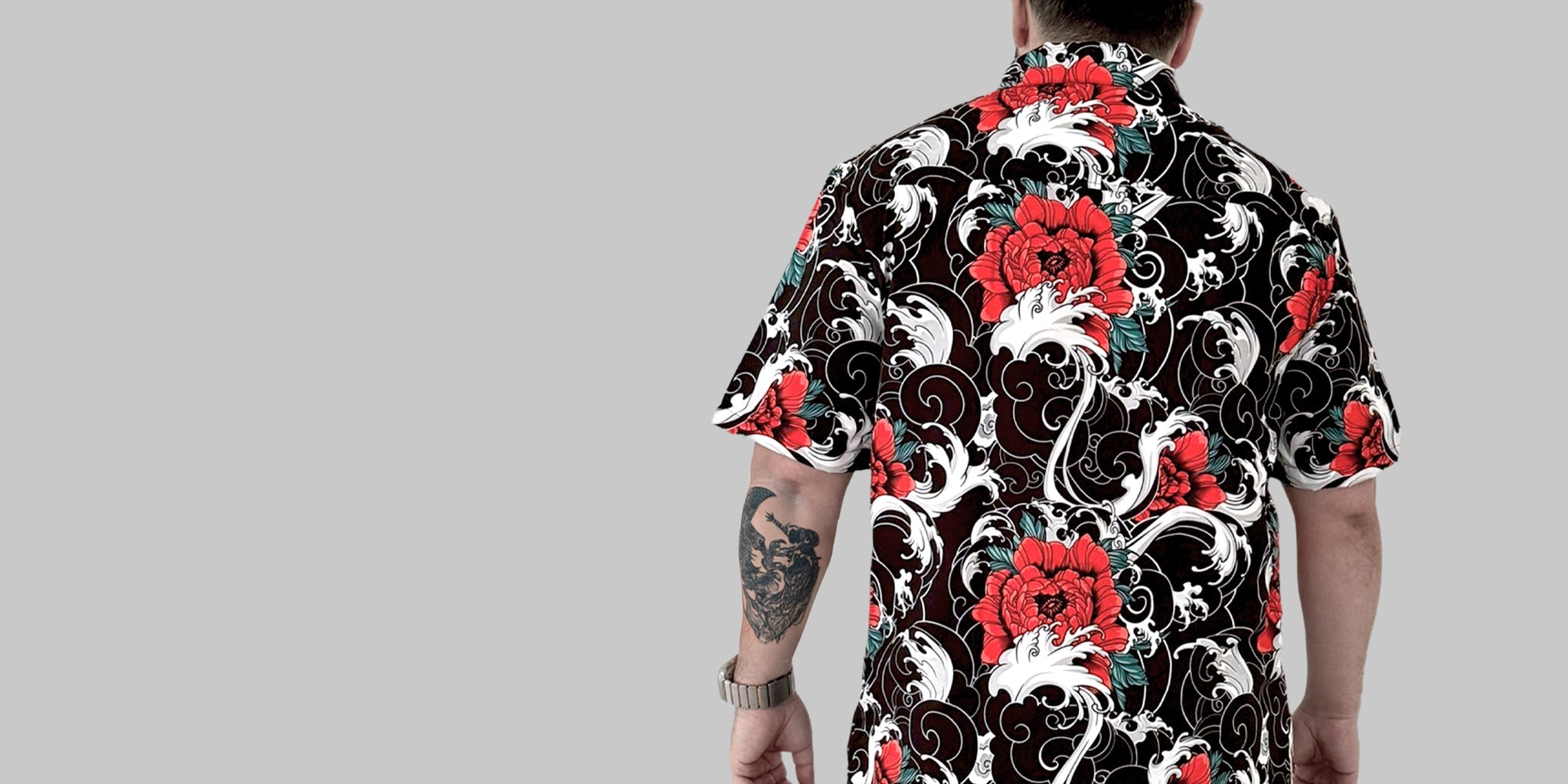 irezumi pattern short sleeve shirt collection