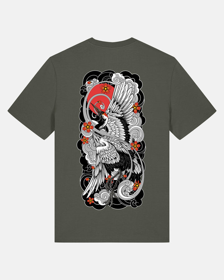 Ascending Crane T Shirt – Midweight