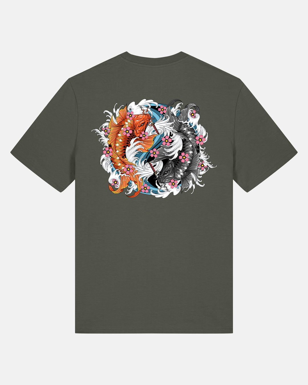 Twin Koi Fish T Shirt – Midweight