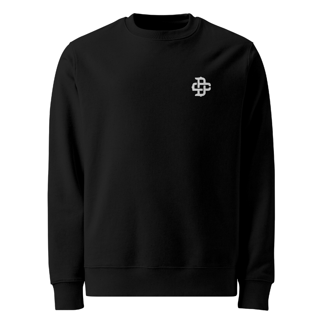 Blooming Guardian Graphic Tattoo Sweatshirt - Black