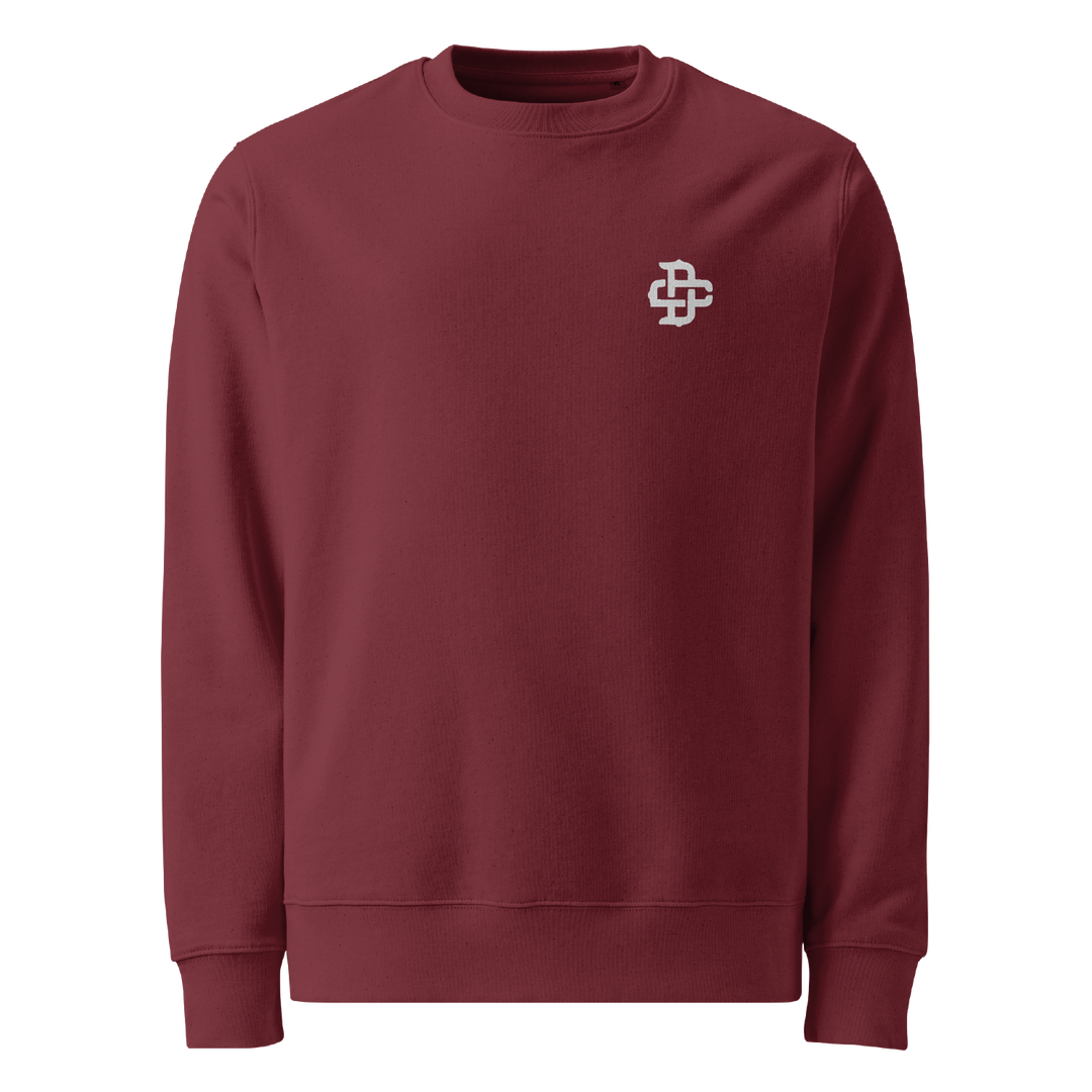 Tigers Ascent Graphic Tattoo Sweatshirt - Burgundy