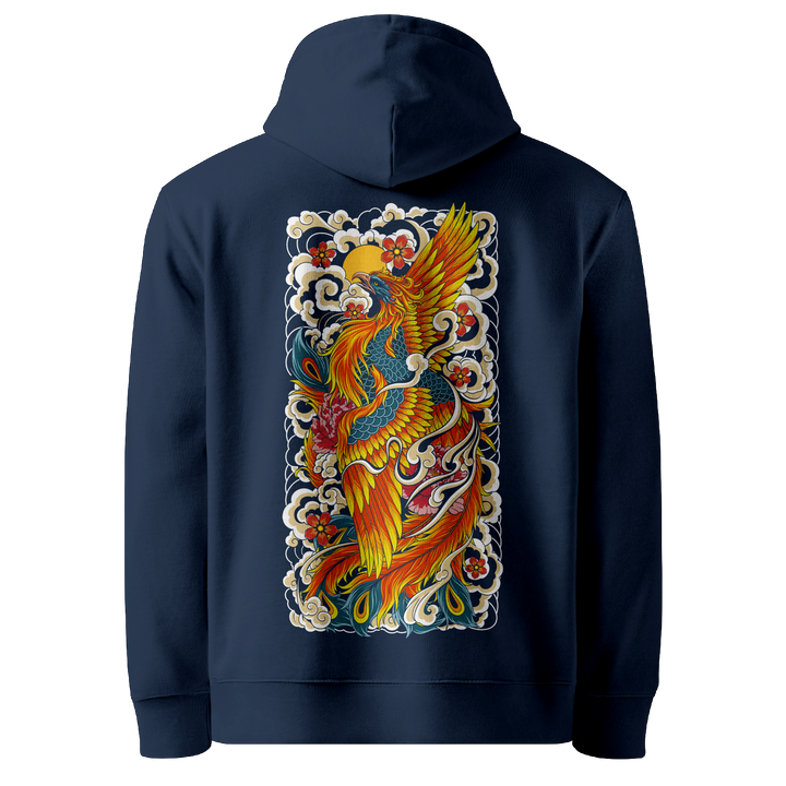 Rising Phoenix French Navy Hoodie