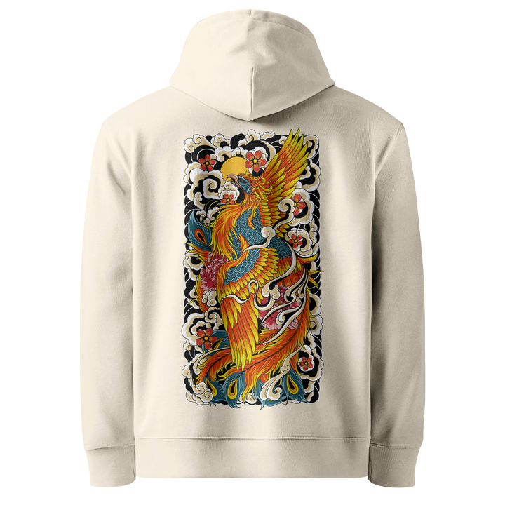 Rising Phoenix Natural Raw Hoodie