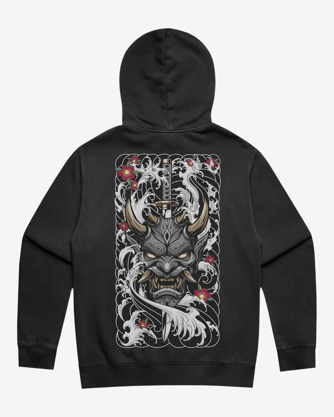Pierced Oni Hoodie – Faded Pullover