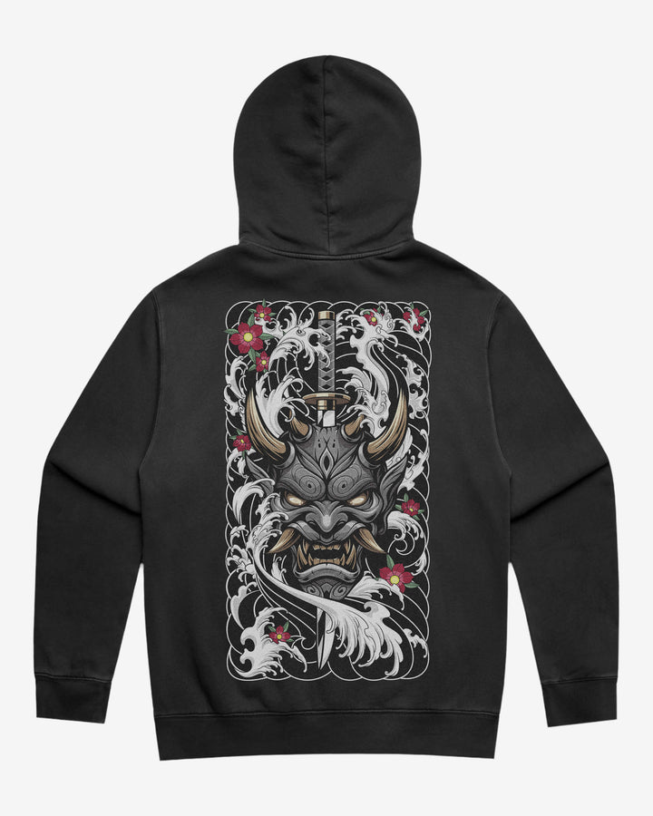 Pierced Oni Hoodie – Faded Pullover