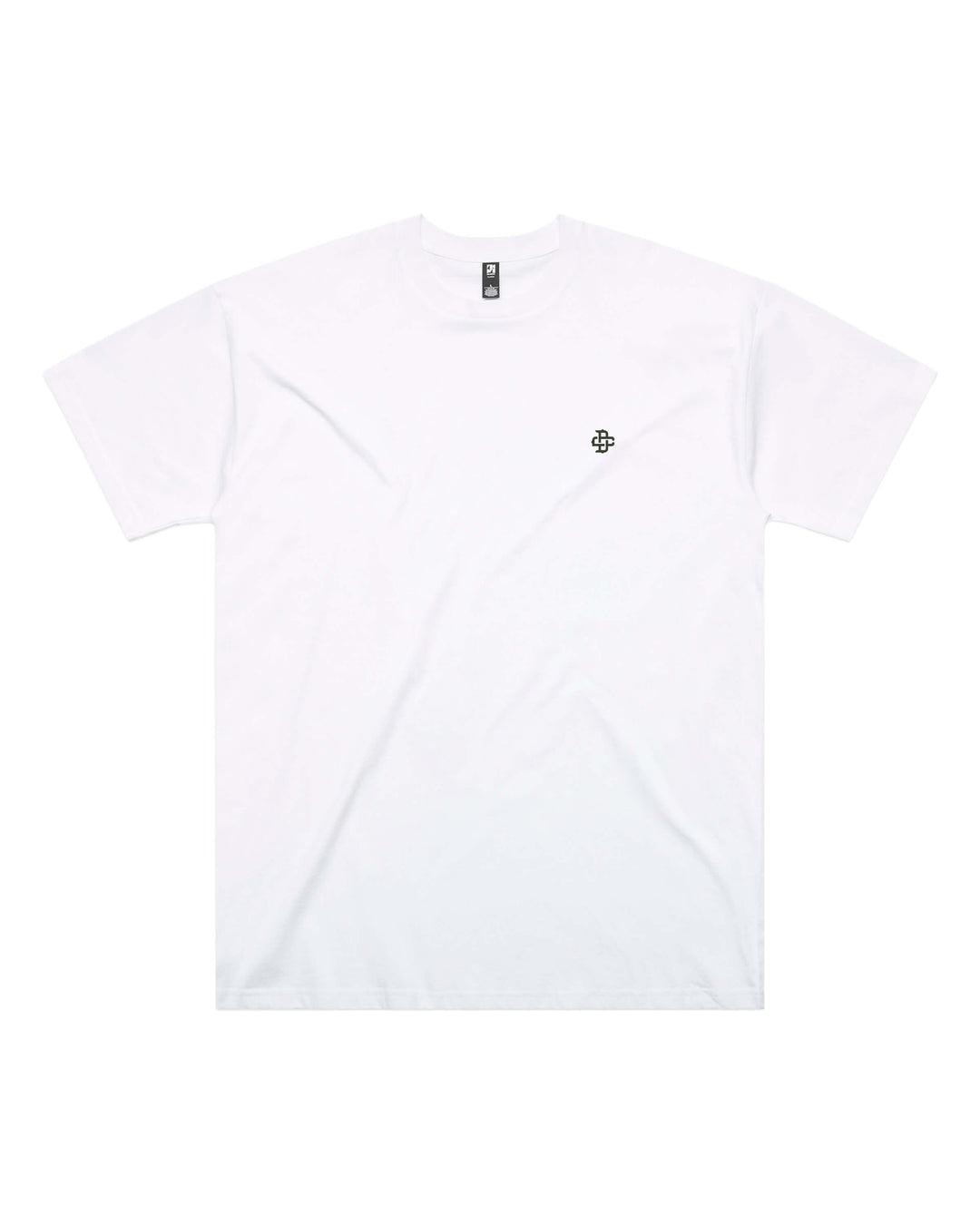 Front view of Bonsai Tree Mens Oversized Tee in White