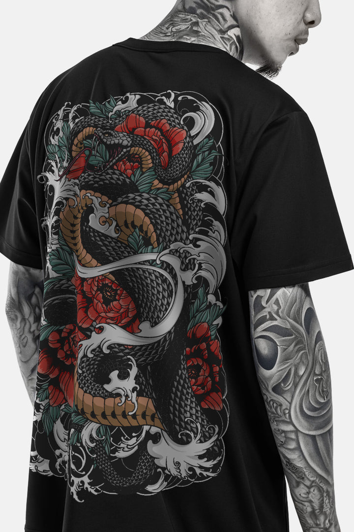 Tattoo-inspired graphic tee featuring original tattoo artwork. Premium cotton for a comfortable, relaxed fit.