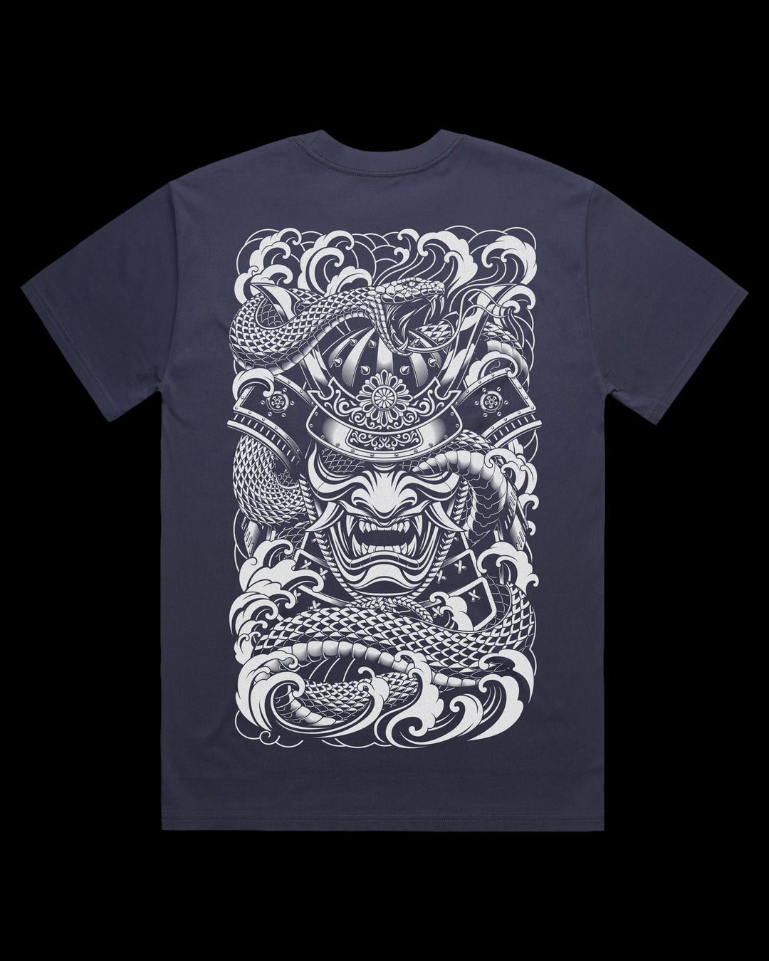 Boxy, Oversized 280gsm Heavyweight T-Shirt With Large Irezumi Inspired Back Print.