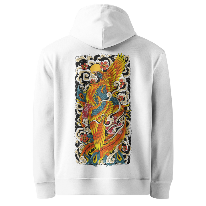 Rising Phoenix White Hoodie