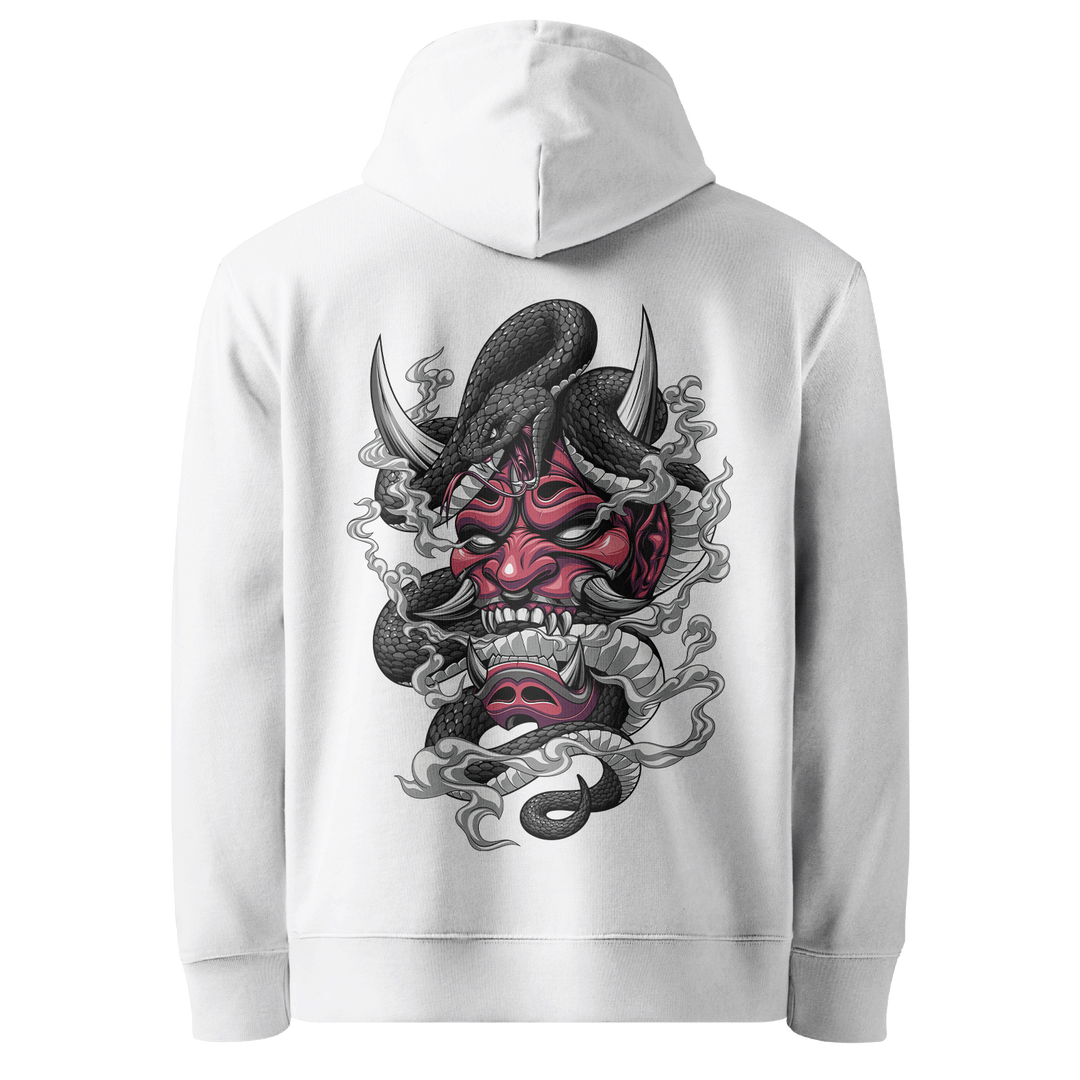 Venomous Visage White Hoodie