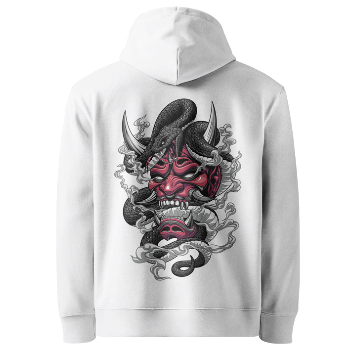 Venomous Visage White Hoodie