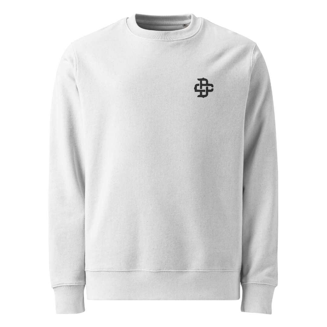 Mirrored Shogun Graphic Tattoo Sweatshirt - White