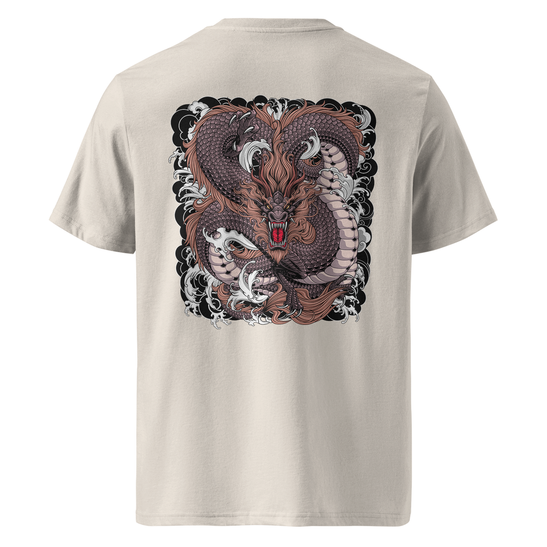 Weaving Dragon Tattoo Tee – Natural Raw Heavyweight