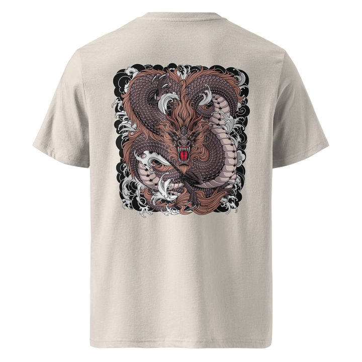 Weaving Dragon Tattoo Tee – Natural Raw Heavyweight