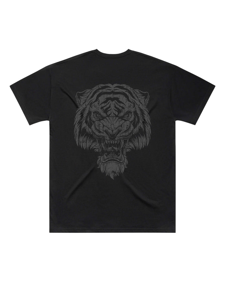 Oversized-fit t-shirt, Apex Tiger print - Black