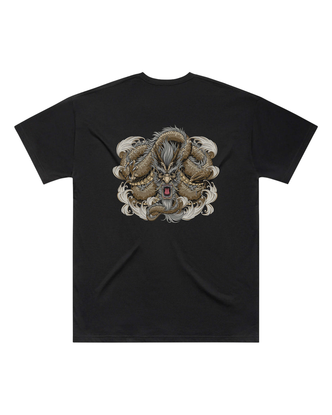 Asian Dragon Black Oversized T-Shirt