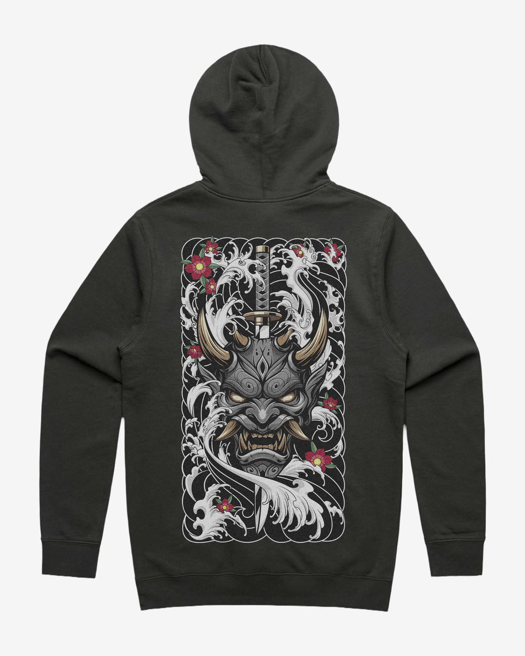 Oni Mask Tattoo Hoodie
