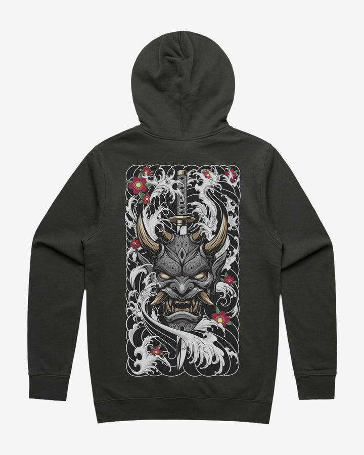 Oni Mask Tattoo Hoodie
