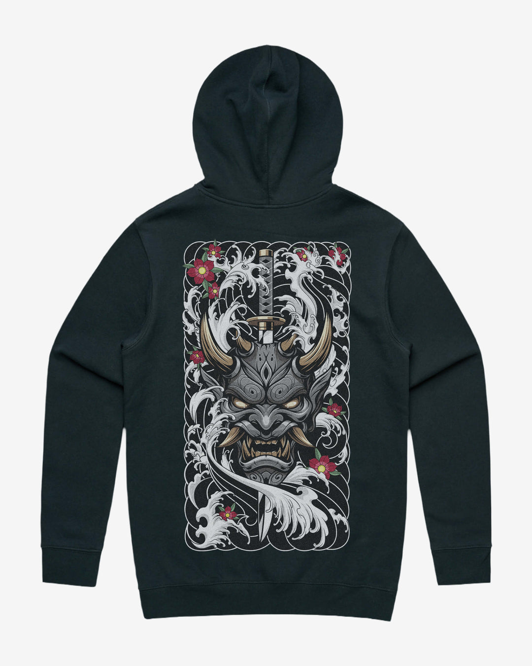 Oni Mask Tattoo Hoodie