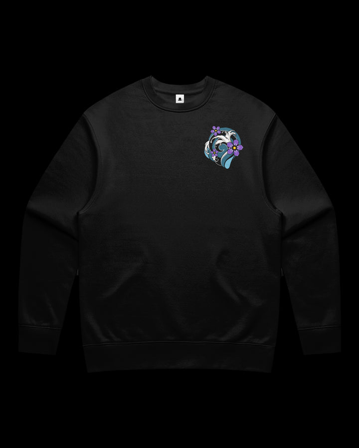 Purple Koi Fish Sweatshirt