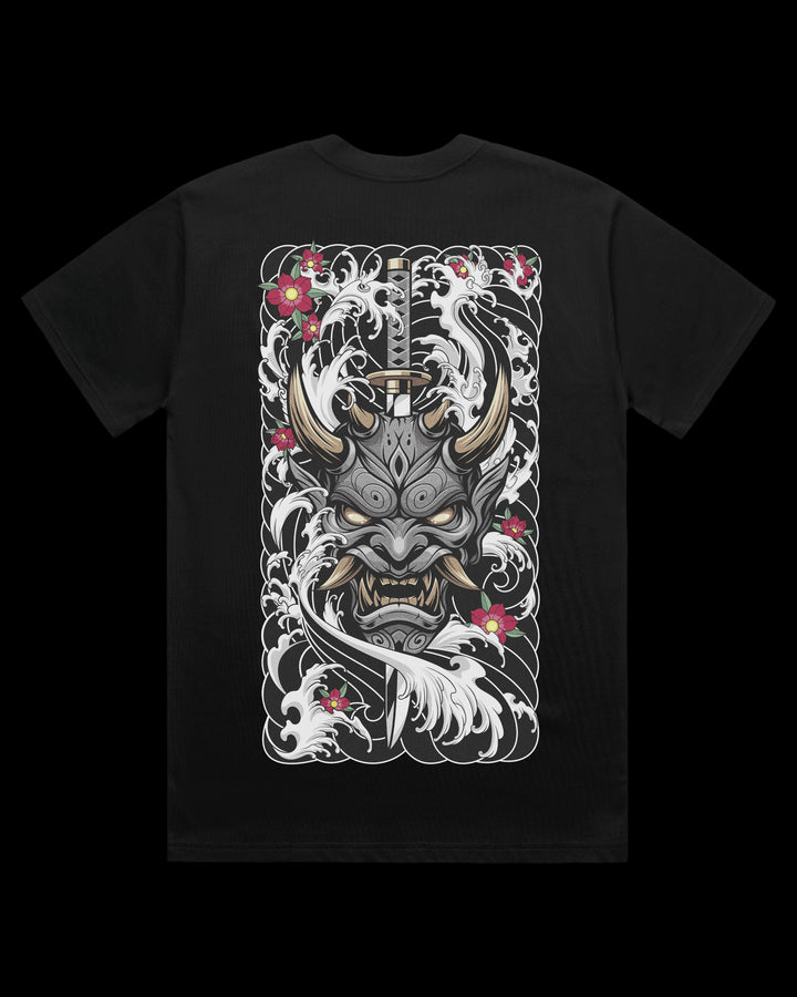 Boxy, Oversized 280gsm Heavyweight T-Shirt With Large Irezumi Inspired Back Print.