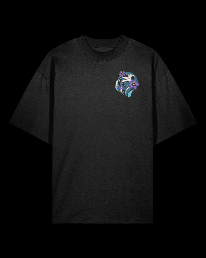 Purple Koi Oversized Tee