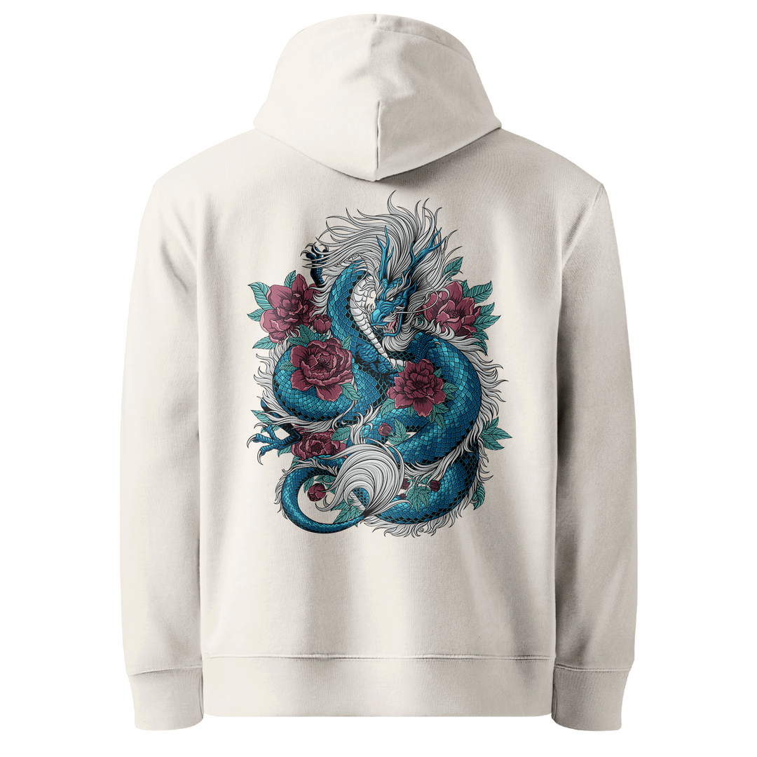 Tattoo-inspired graphic hoodie featuring original tattoo artwork. Premium heavyweight cotton for warmth and comfort.