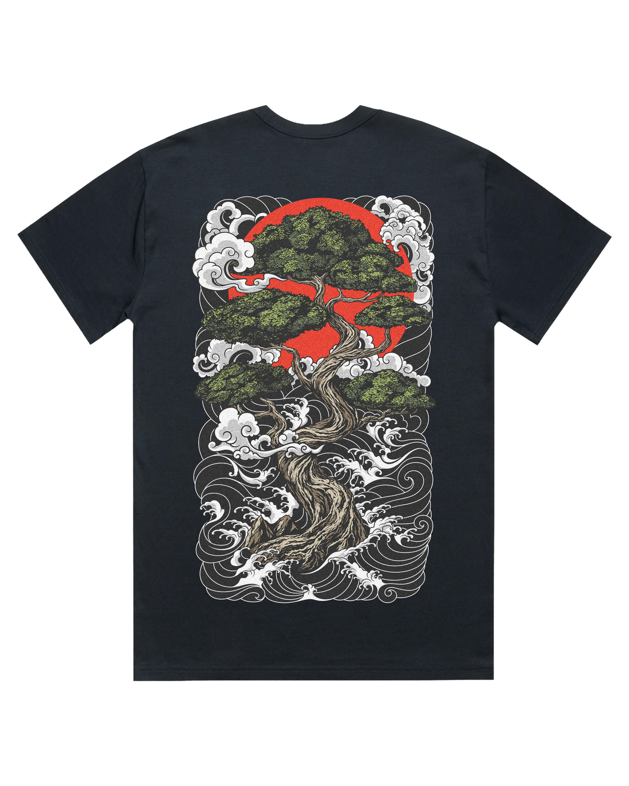 Japanese Tattoo Shirt - Bonsai Tree - Oversized 280GSM Cotton