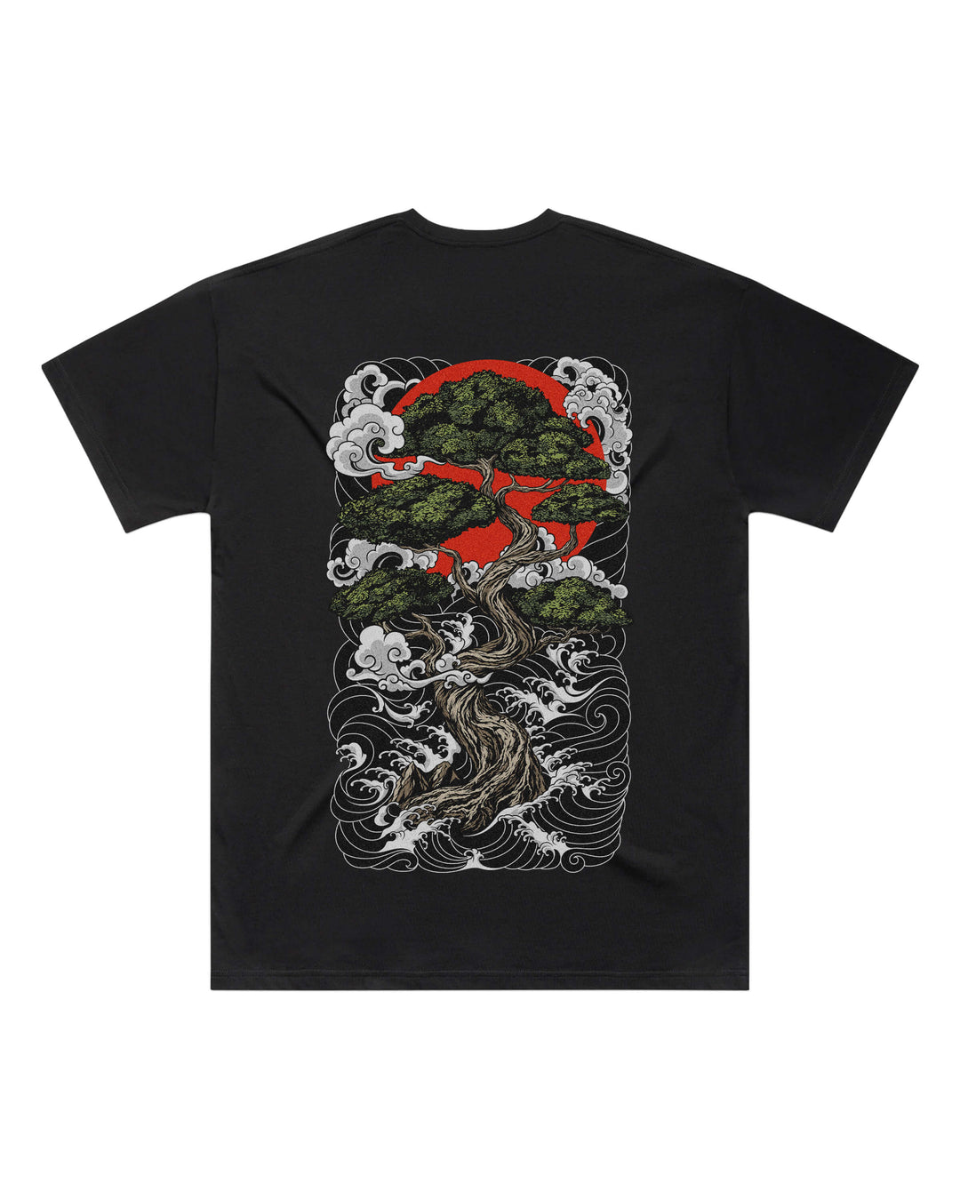 Bonsai Tree Black Oversized T-Shirt