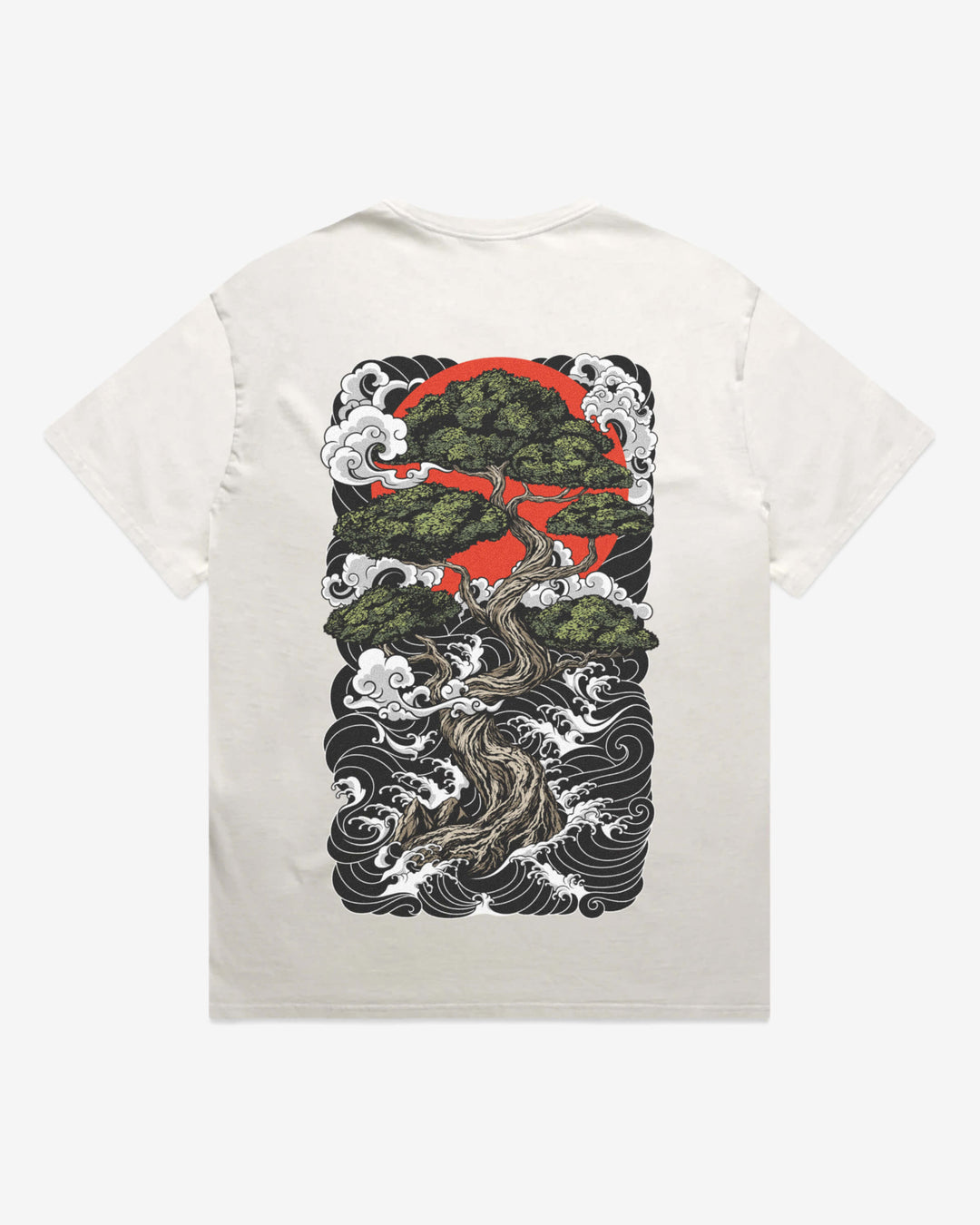 Bonsai Tree Mens Faded Graphic Tee