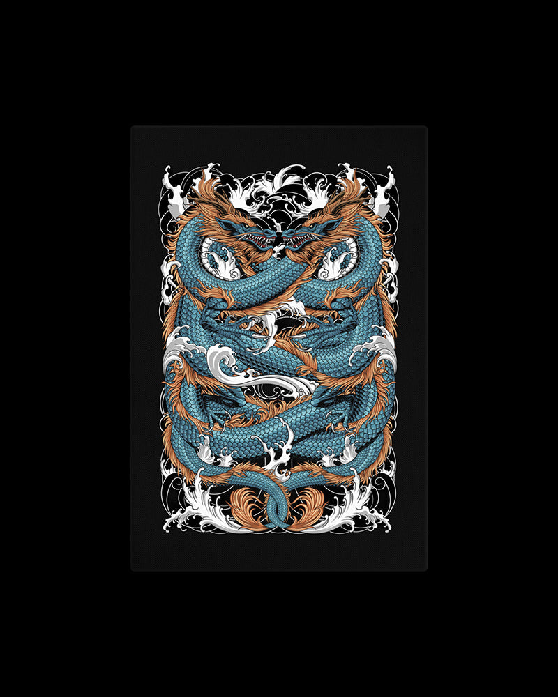 Twin Tempest Tattoo Canvas