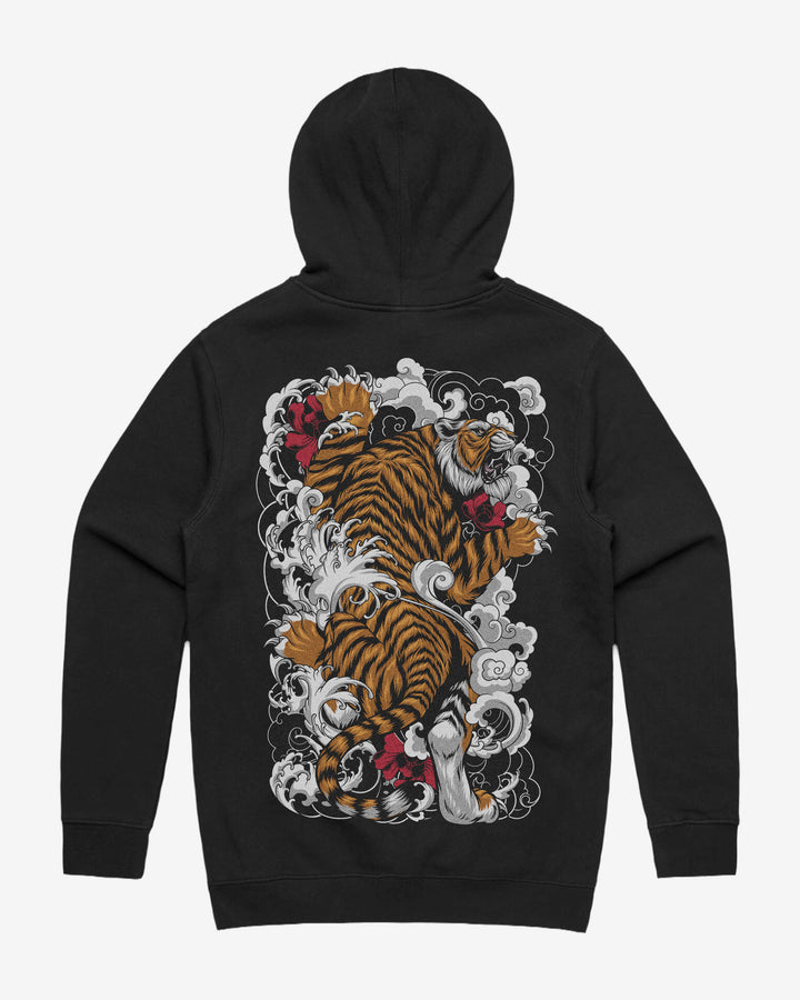 Climbing Tiger Graphic Hoodie