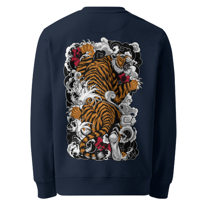 Tigers Ascent Graphic Tattoo Sweatshirt - Navy