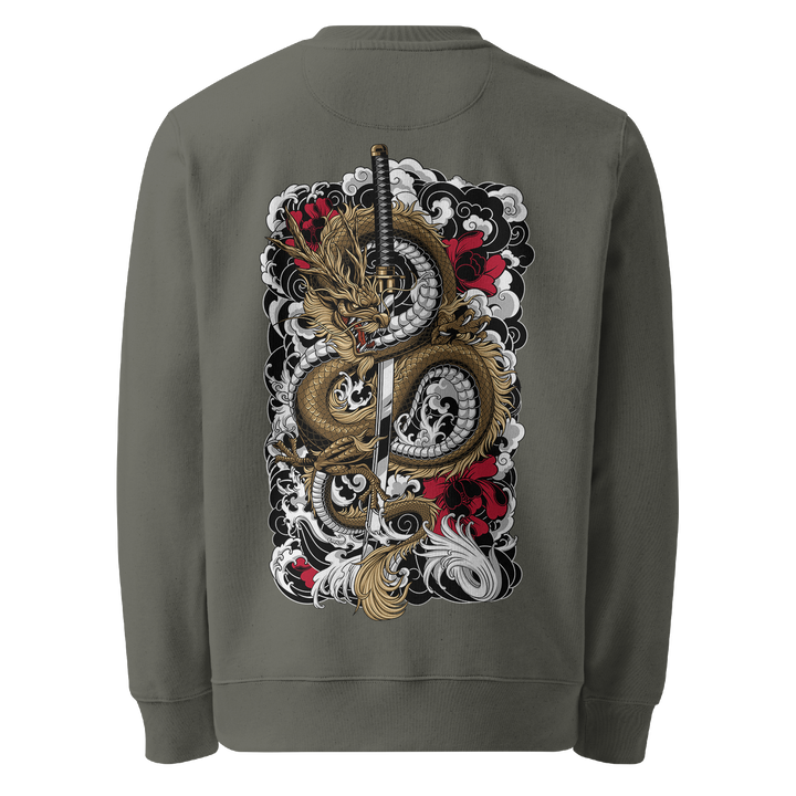 Clouded Dragon Khaki Sweatshirt