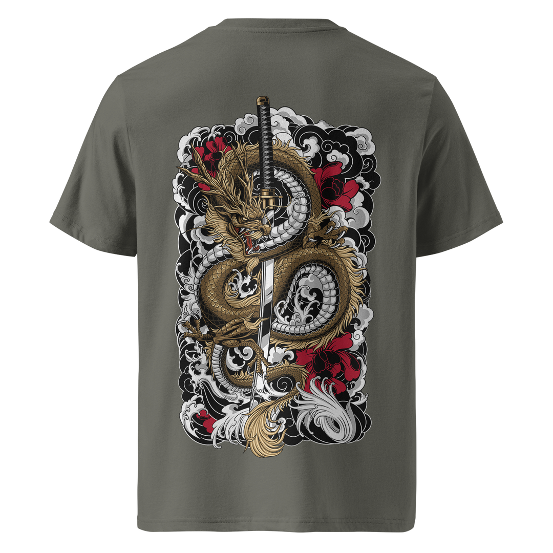 Cloud Dragon Tattoo Tee – Khaki Midweight