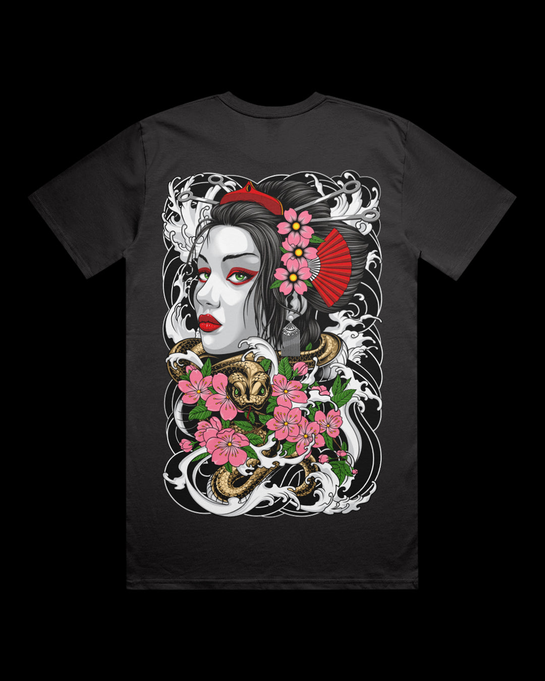 Geisha Snake Relaxed T-Shirt