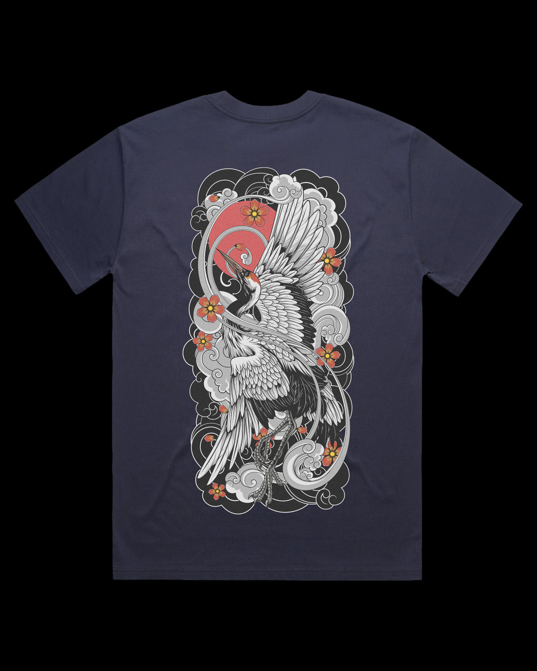 Boxy, Oversized 280gsm Heavyweight T-Shirt With Large Irezumi Inspired Back Print.