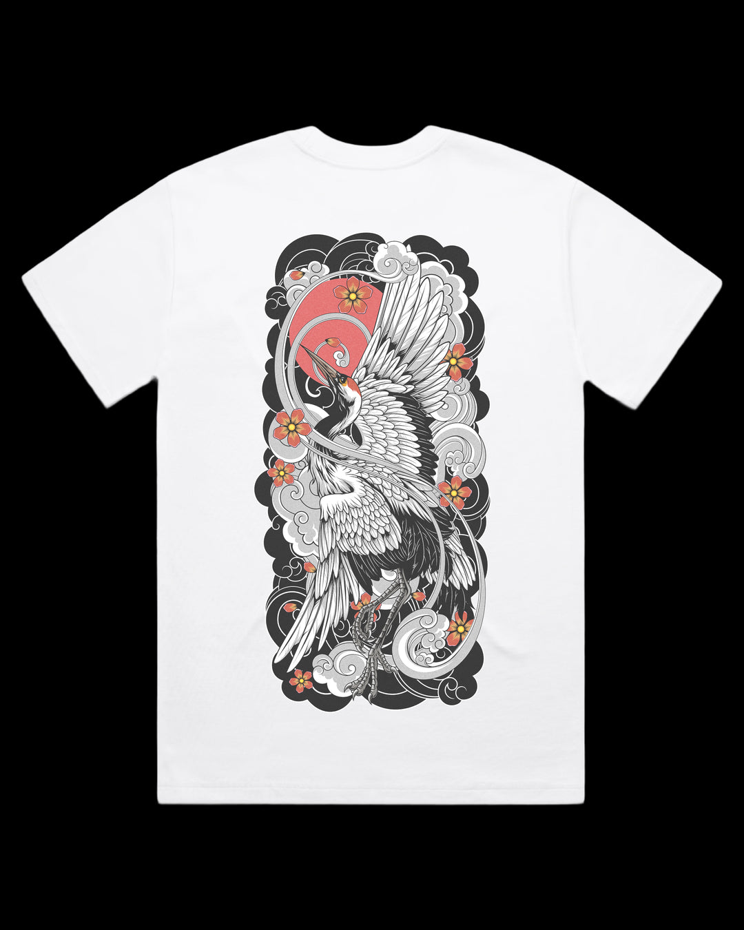 Boxy, Oversized 280gsm Heavyweight T-Shirt With Large Irezumi Inspired Back Print.