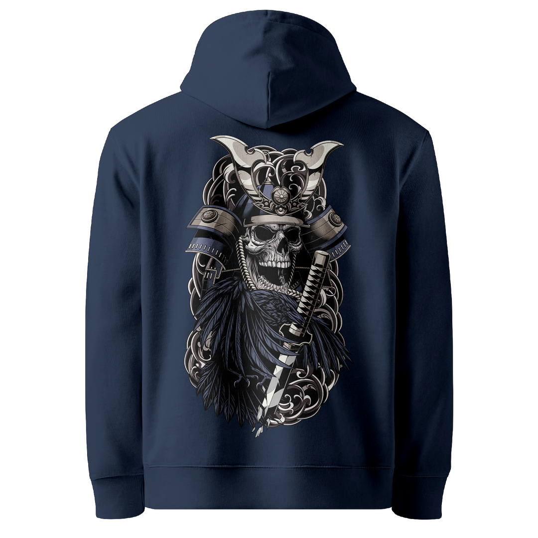 Crows of War Tattoo Hoodie - Navy