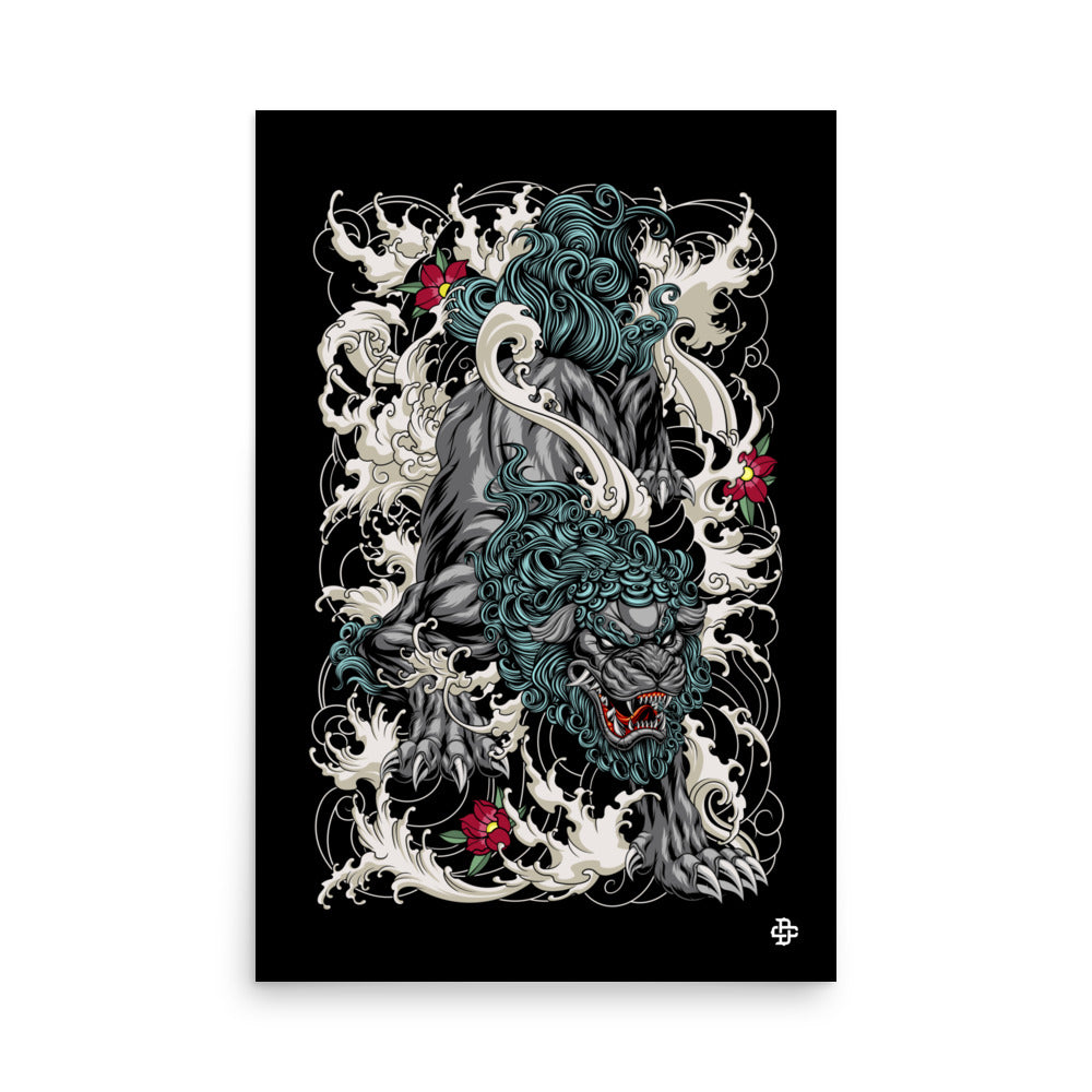 diving komainu poster