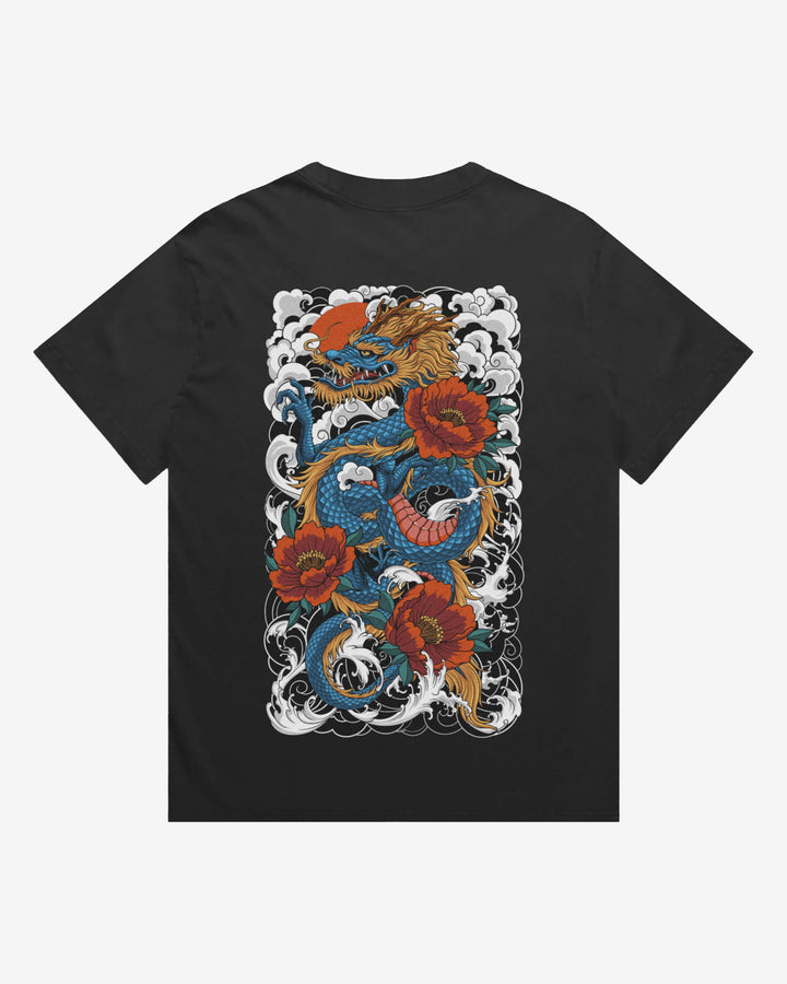 Japanese Dragon T-Shirt – Faded, Heavyweight